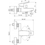 Смеситель для ванны Ideal Standard Ceraplan BD256AA Смеситель для ванны Ideal Standard Ceraplan BD256AA